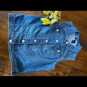 Denim Vest. Size M